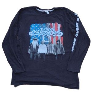 LAT Apparel Oak Ridge Boys Long Sleeve Black Band Tee Giddy Up Size XL